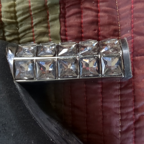 LE CHATEAU* studded heel side zip suede rounded pointed toe ankle boots sz 38 - Picture 9 of 15